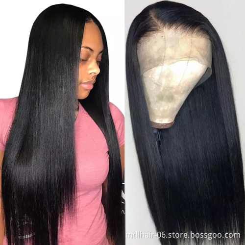 Wholesale 100% Brazilian Virgin Hair HD 5x5 Closure Wig Straight Hair Density 150% 5*5 HD Lace Front Human Hair Wigs